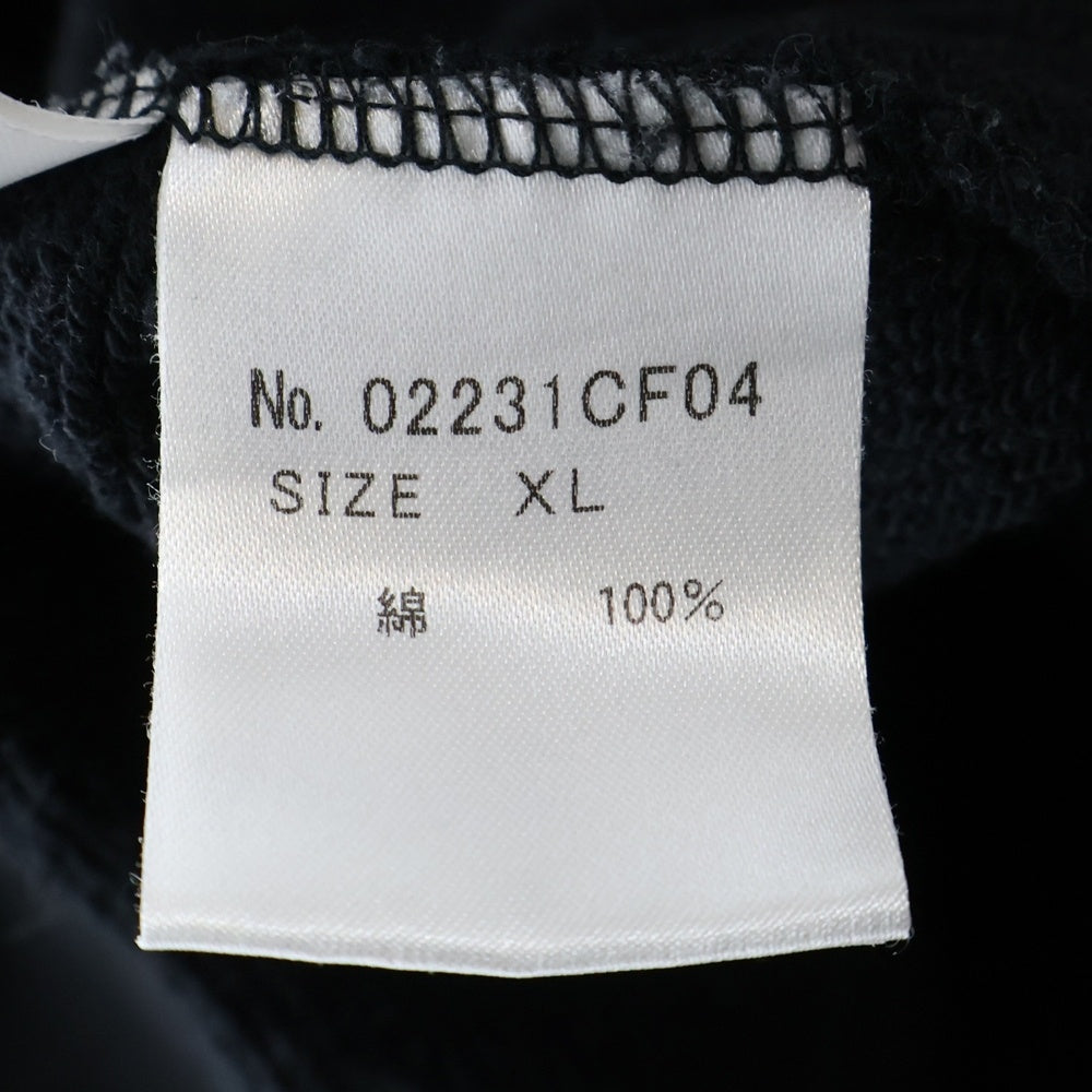 HYSTERIC GLAMOUR(ヒステリックグラマー) ×SONIC YOUTH バックプリント ジップフーディ 02231CF04 ブラック