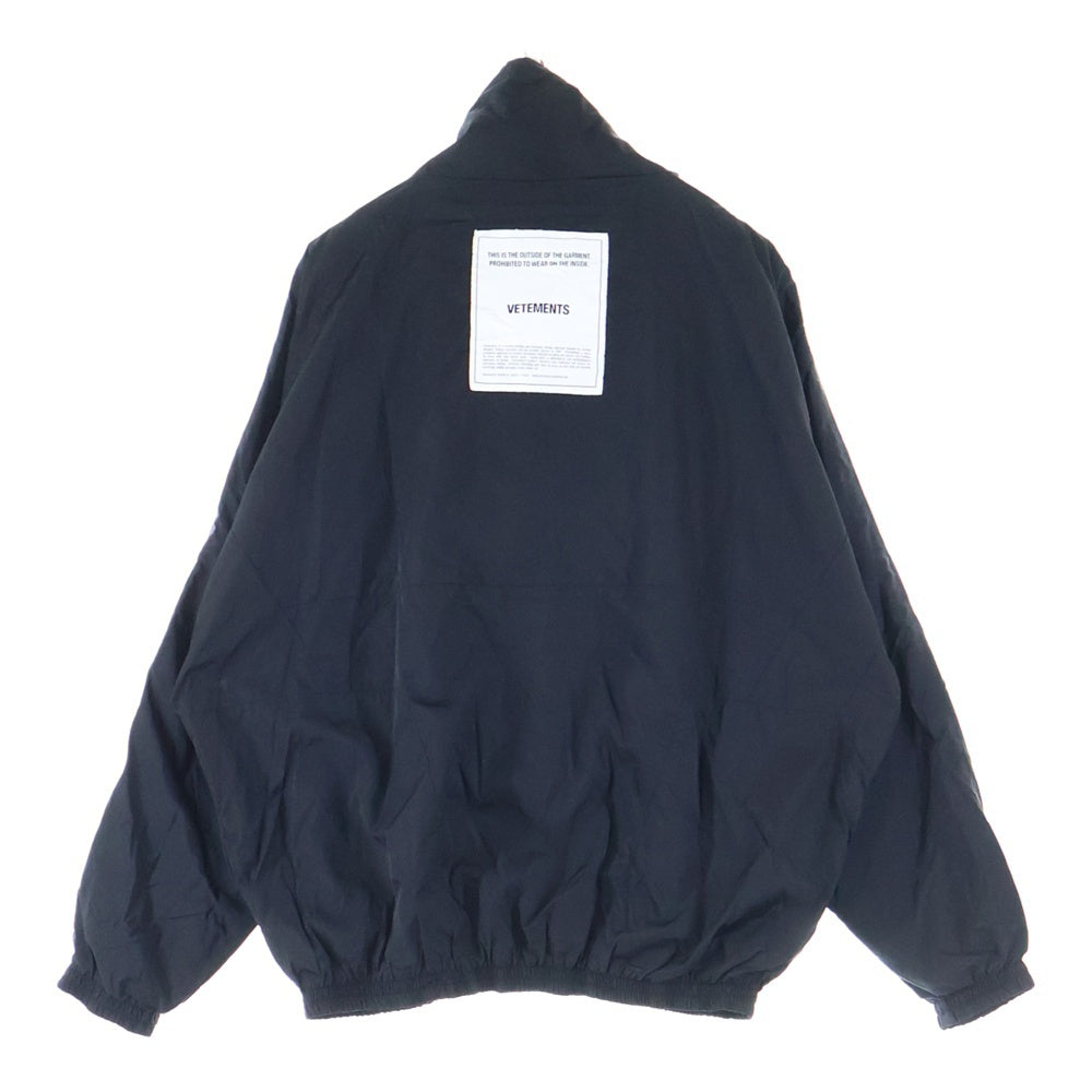 VETEMENTS(ヴェトモン) ANGEL TRACK SUIT JACKET エンジェルトラックジャケット ブラック MAH19JA209