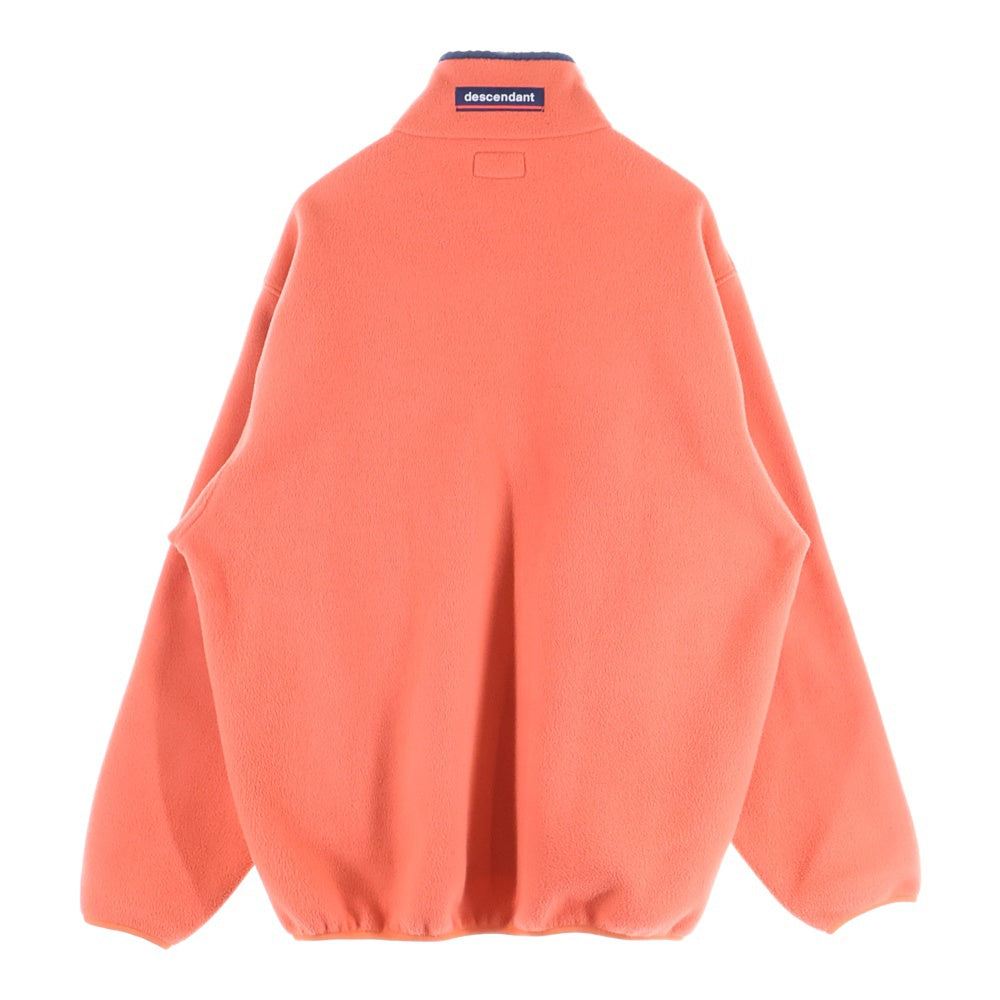 DESCENDANT(ディセンダント) 23AW HUMMING FLEECE PULLOVER ハミング フリース プルオーバー スナップT ジャケット オレンジ 232ATDS-CSM36