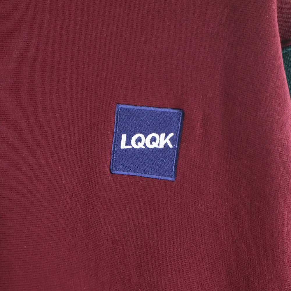 LQQK STUDIO(ルックスタジオ) ロゴワッペン プルオーバーパーカー マルチカラー