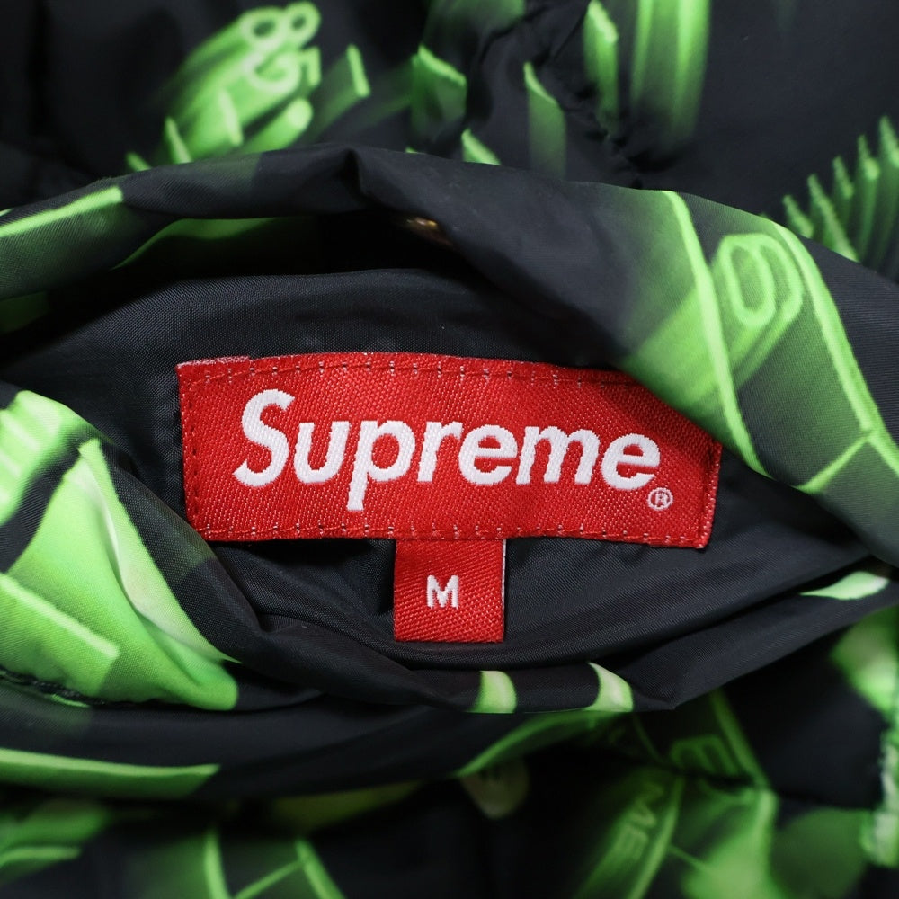 SUPREME(シュプリーム) 20AW WATCHS REVERSIBLE PUFFY JACKET ウォッチ リバーシブル パフィー ジャケット ブラック/グリーン