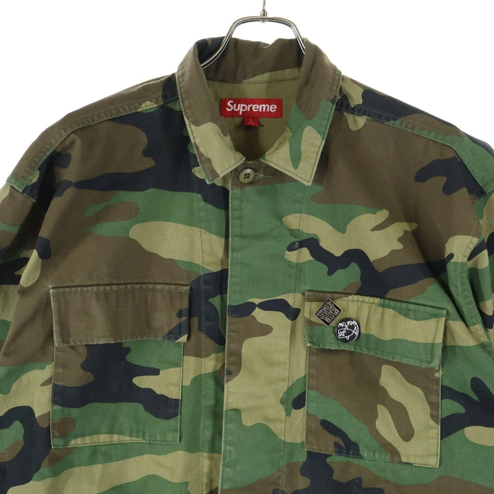 SUPREME(シュプリーム) 24SS ×Melvins BDU Jacket メルヴィンズ カモ柄 ワークジャケット カーキ