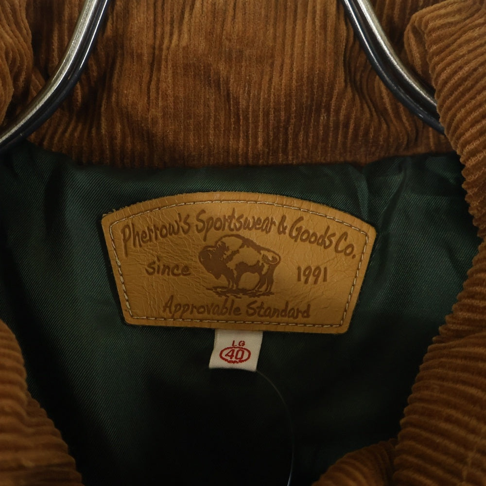PHERROW'S(フェローズ) 20AW マウンテン 40クロスダウンジャケット カーキ PPDJ1