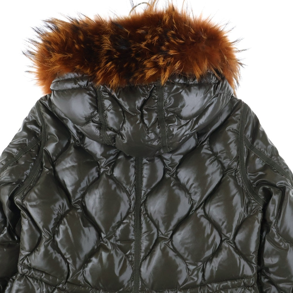 MONCLER(モンクレール) LONTRE ロントレ ロングダウンコート カーキ 220934997425 68950 レディース