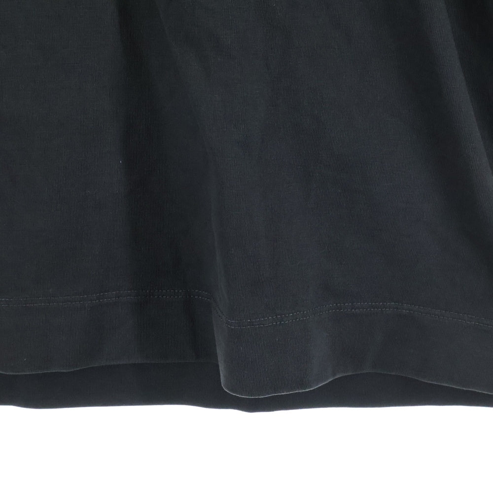 juun.j(ジュン ジェイ) x KIM KEEVER PIGMENT DYED FLOWER GRAPHIC NEW OVER FIT T-SHIRTS ロゴプリント オーバーサイズ クルーネック半袖 Tシャツ ブラック JC5442P543