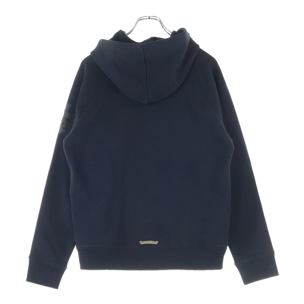 CHROME HEARTS(クロムハーツ) NOT HD PLVR GYN U PAPER JAM ラベル付き 袖クロスパッチ プルオーバーパーカー ブラック