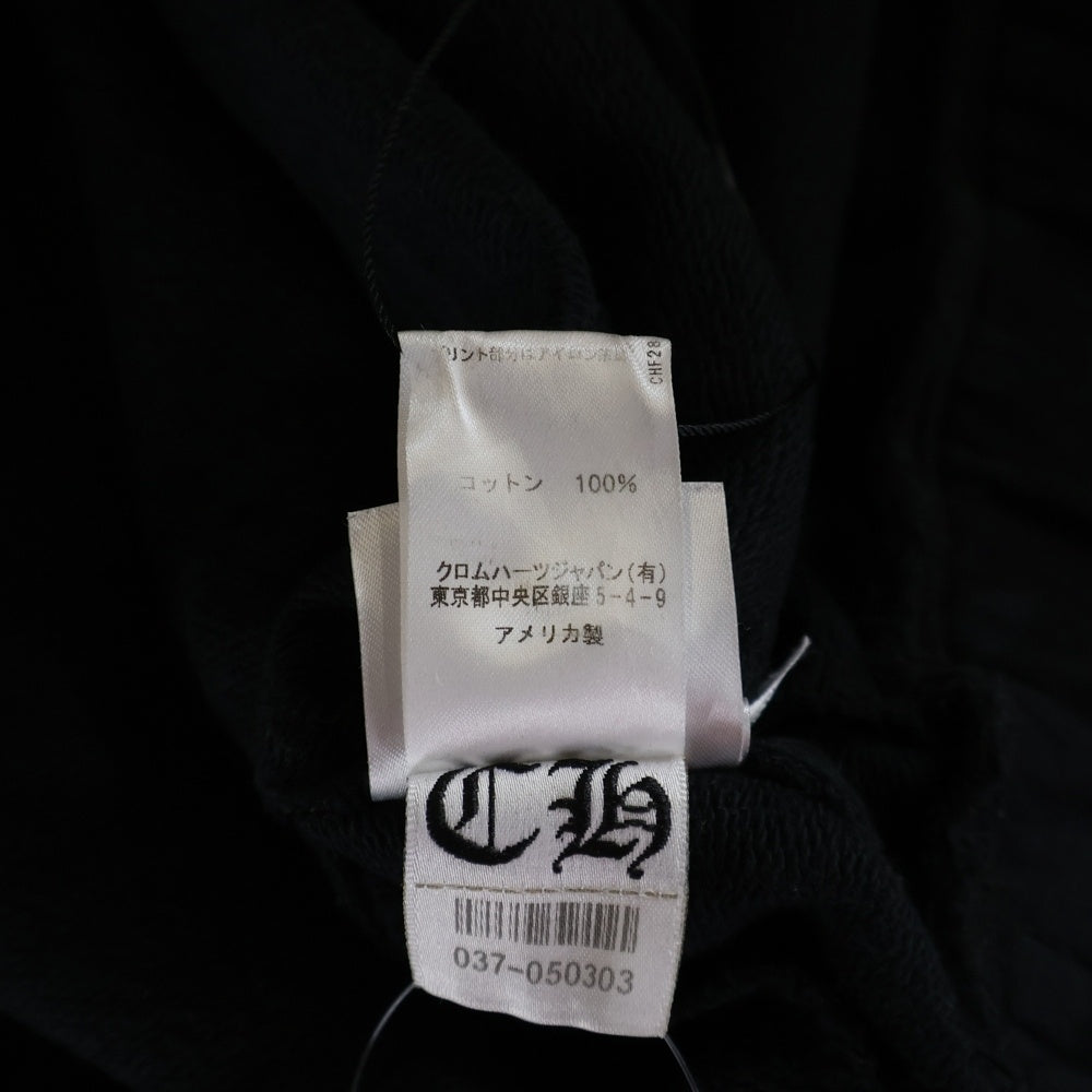 CHROME HEARTS(クロムハーツ) Graveyard Cemetery Cross Half Pants グレイブヤード スウェットハーフパンツ ブラック