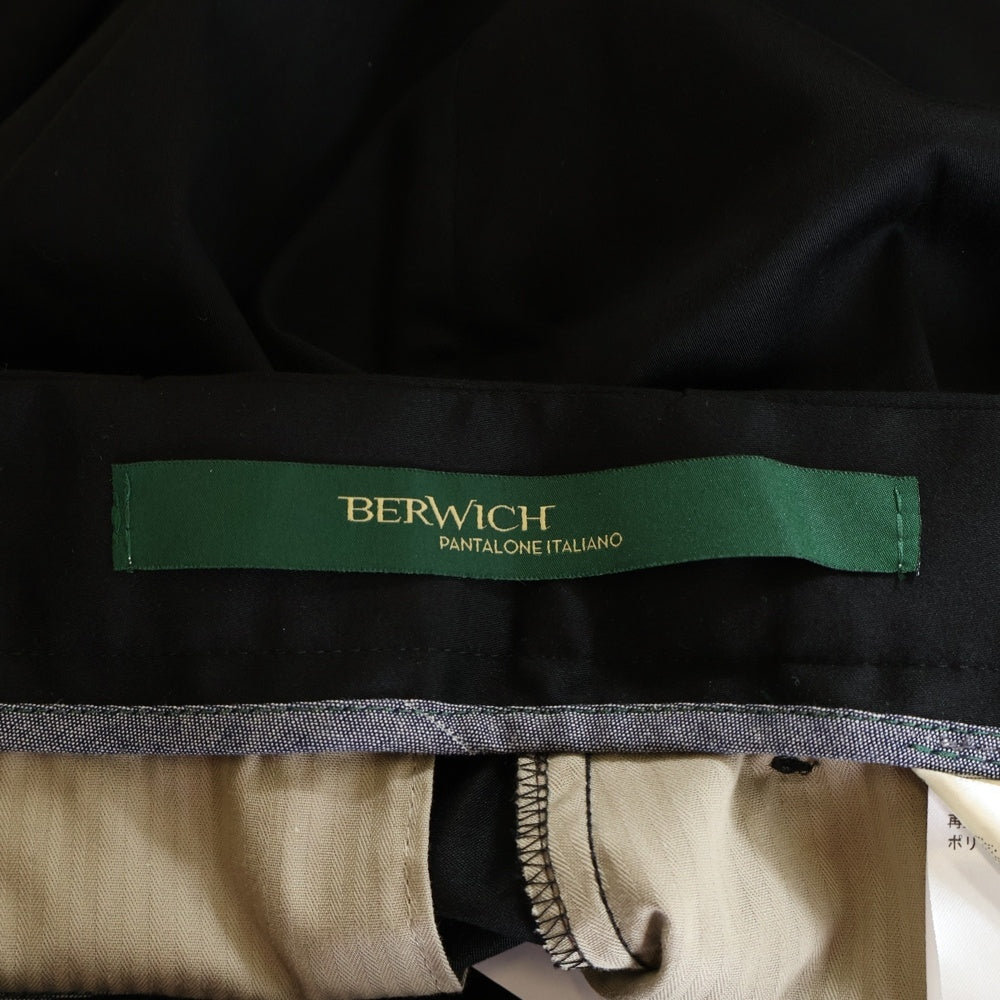 jun hashimoto(ジュンハシモト) ×BERWICH STRETCH PANTS ベルウィッチ ストレッチタックパンツ ブラック 1072412001