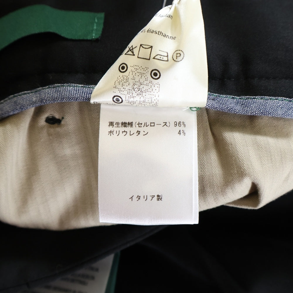 jun hashimoto(ジュンハシモト) ×BERWICH STRETCH PANTS ベルウィッチ ストレッチタックパンツ ブラック 1072412001