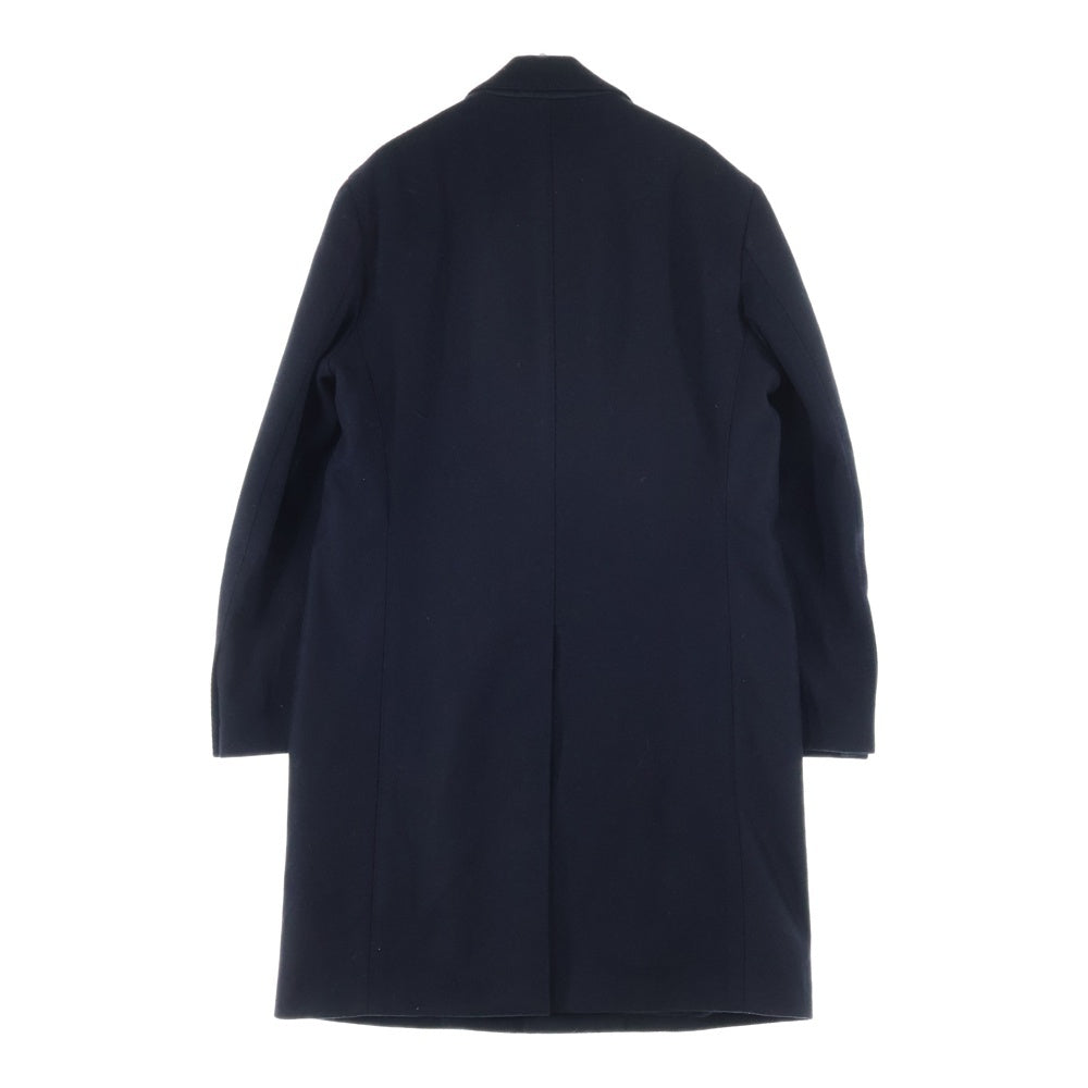 LARDINI(ラルディーニ) 3釦段返り ウール ロングチャスターコート C0613 ブラック