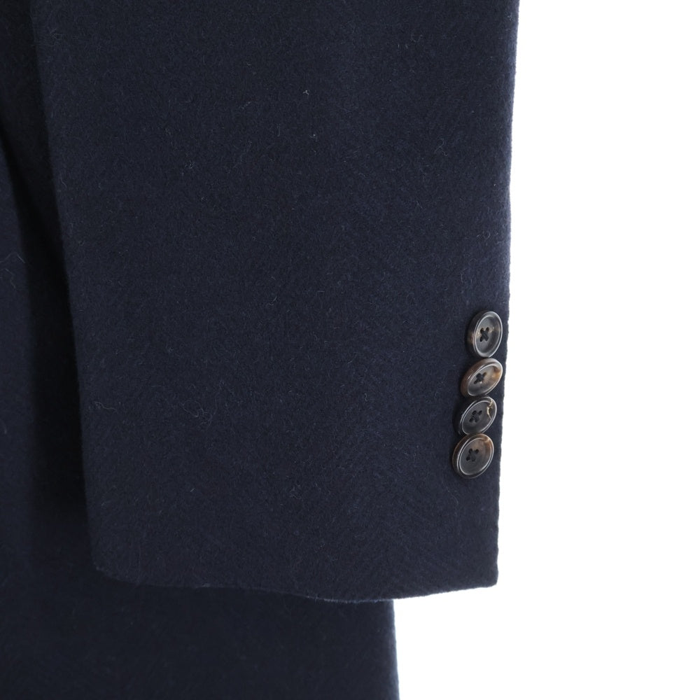 LARDINI(ラルディーニ) 3釦段返り ウール ロングチャスターコート C0613 ブラック