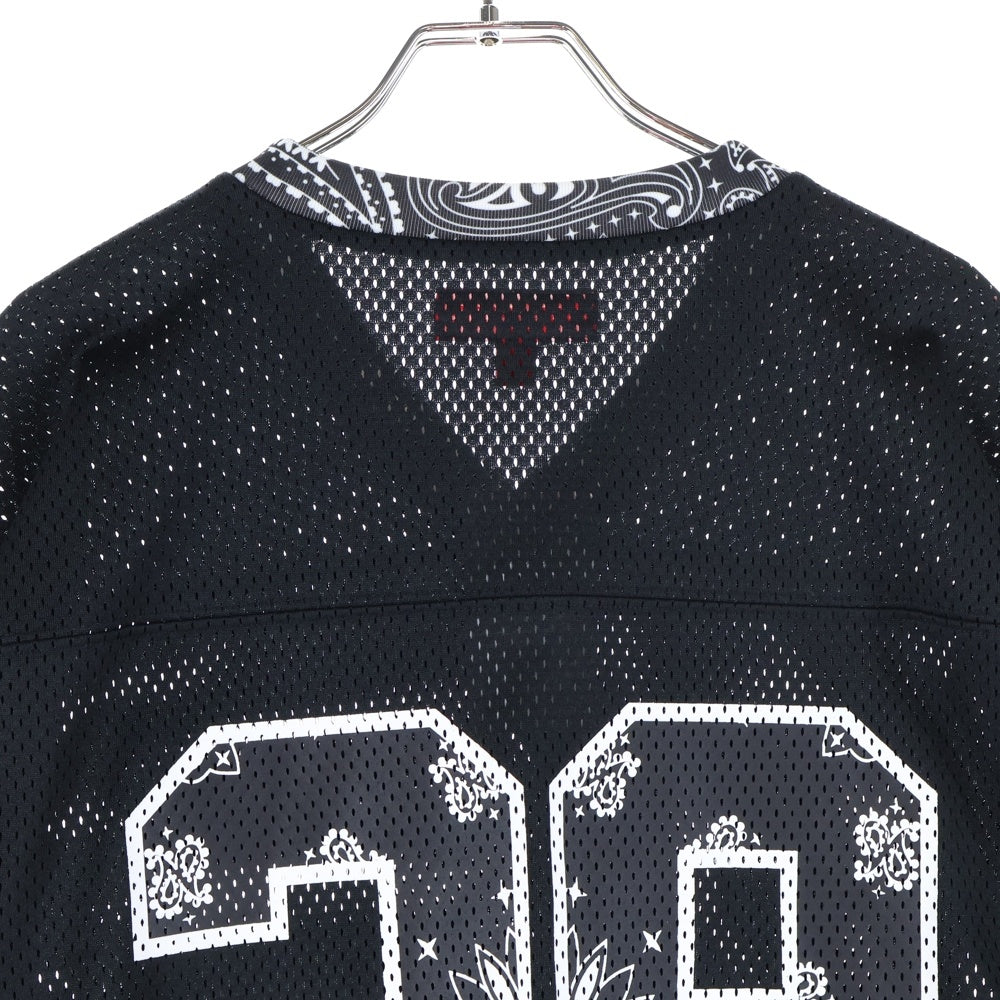 SUPREME(シュプリーム) 25SS Bandana Football Jersey バンダナ フットボール ジャージ メッシュ 半袖Tシャツ ブラック