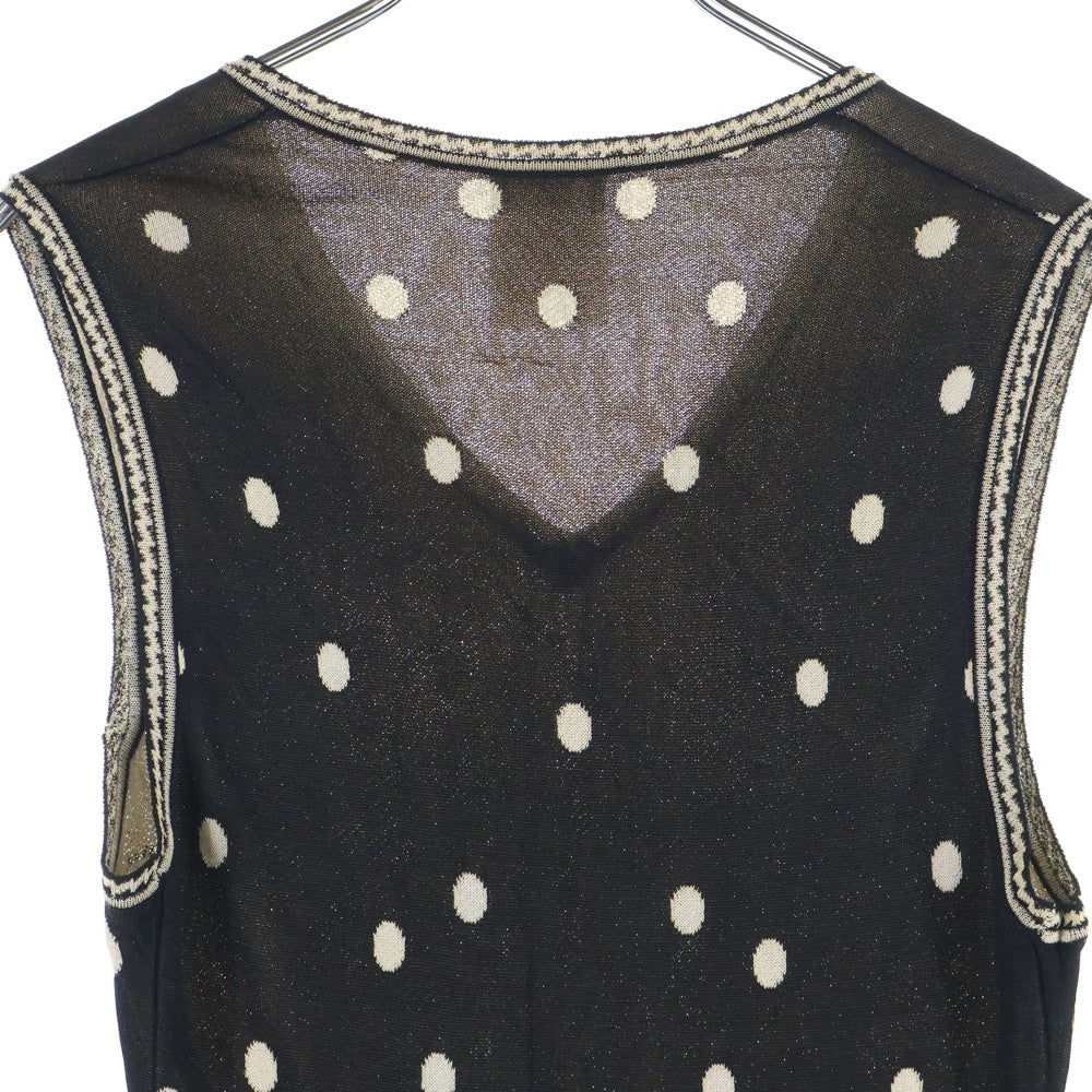 CHANEL(シャネル) フローラル柄 ニットベスト P19106 ブラック レディース