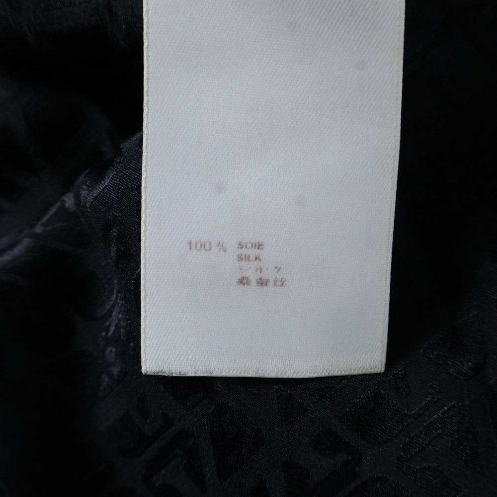 LOUIS VUITTON(ルイヴィトン) LVロゴ総柄 シルク ワンピース ブラウス ブラック レディース