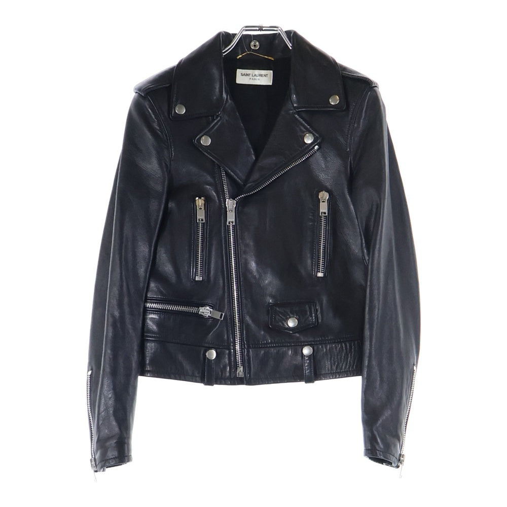 SAINT LAURENT PARIS(サンローランパリ) エディ期 L01 ラムレザー ダブルライダースジャケット 397287 Y5YA2 レディース ブラック