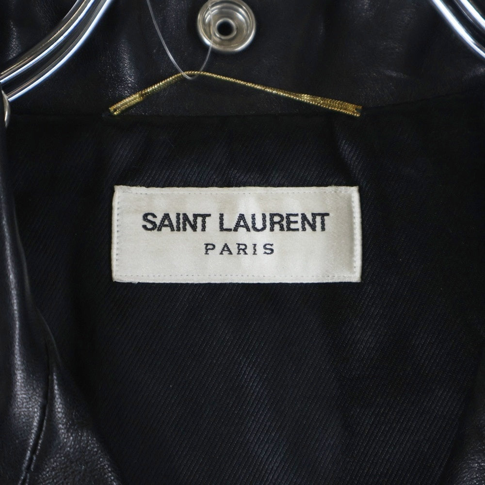 SAINT LAURENT PARIS(サンローランパリ) エディ期 L01 ラムレザー ダブルライダースジャケット 397287 Y5YA2 レディース ブラック