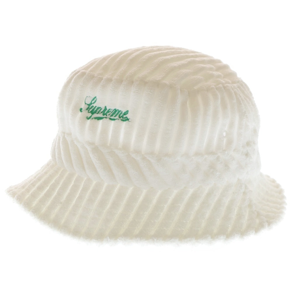 SUPREME(シュプリーム) 21SS Terry Corduroy Crusher コーディロイ バケットハット 帽子 ホワイト