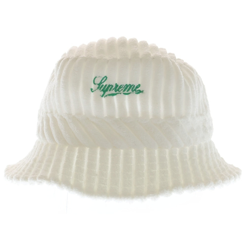 SUPREME(シュプリーム) 21SS Terry Corduroy Crusher コーディロイ バケットハット 帽子 ホワイト