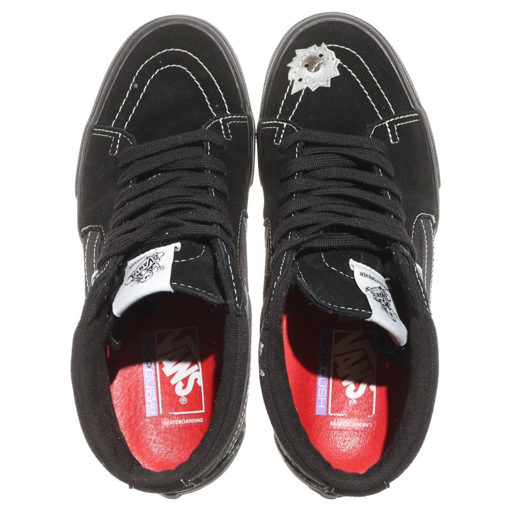 SUPREME(シュプリーム) 25SS ×Vans Nate Lowman Grosso Mid Bullet Hole ネイトローマン バレットホール スケートグロッソ ミッドカット スニーカー ブラック