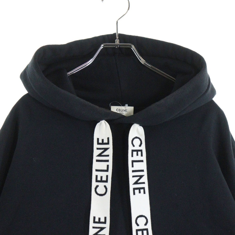 CELINE(セリーヌ) ロゴドローコード プルオーバーパーカー ブラック