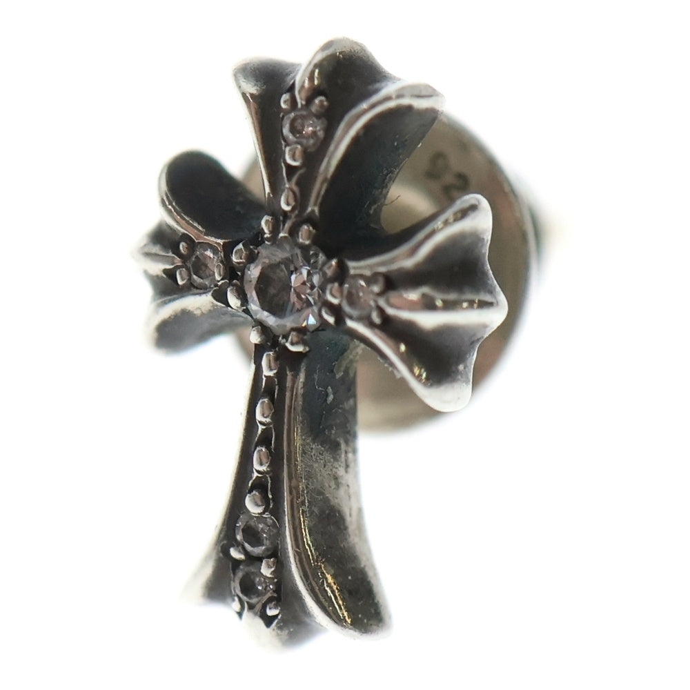 CHROME HEARTS(クロムハーツ) CH CRS 2 FAT P /DIA CHクロスファットスタッドピアス PAVEダイヤ シルバー