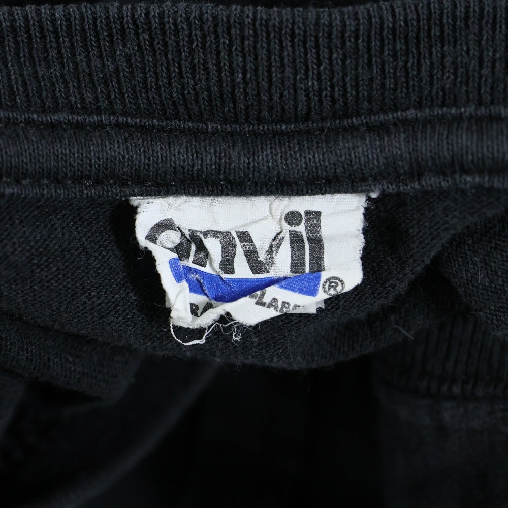 NO BRAND(ノーブランド) 10s EXODUS エクソダス プリント クルーネック半袖Tシャツ ブラック