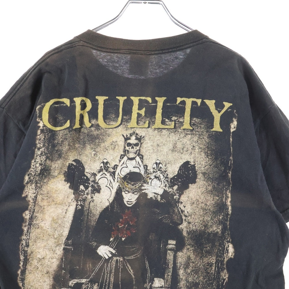 VINTAGE(ヴィンテージ) 00s CRADLE OF FILTH CRUELTY AND THE BEAST クレイドルオブフィルス 両面プリント クルーネック半袖Tシャツ ブラック