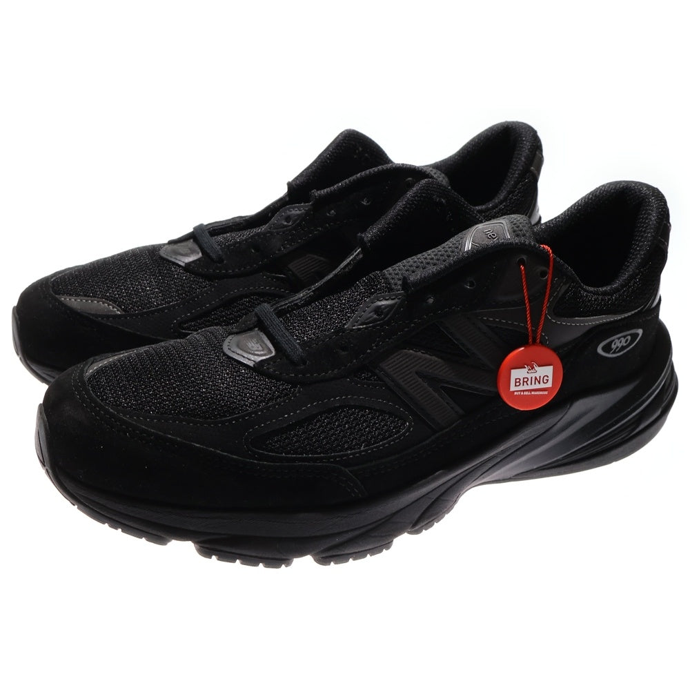 New Balance(ニューバランス) U990BB6 TRIPLE BLACK スエードメッシュローカットスニーカー ブラック US11/29cm