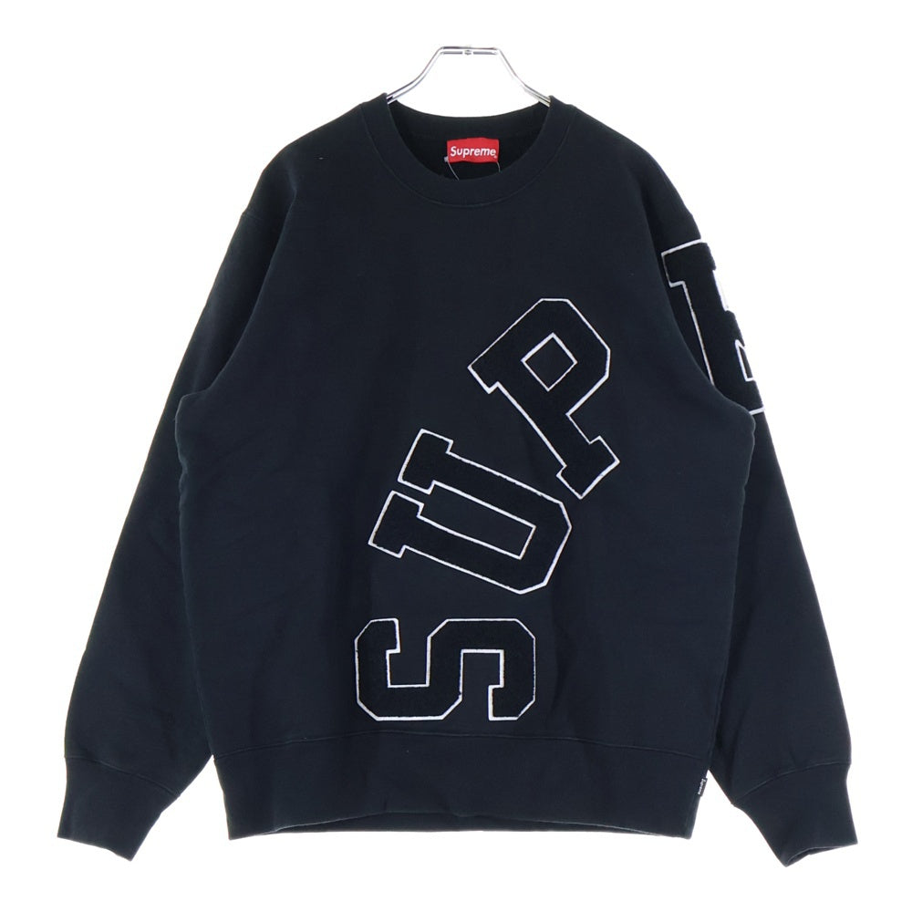 SUPREME(シュプリーム) 20AW Big Arc Crewneck Heather ビッグアークロゴ クルーネックスウェットトレーナー ブラック