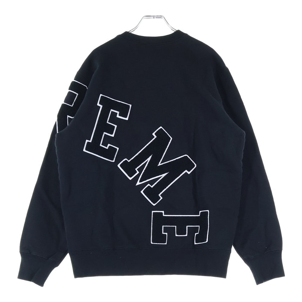 SUPREME(シュプリーム) 20AW Big Arc Crewneck Heather ビッグアークロゴ クルーネックスウェットトレーナー ブラック