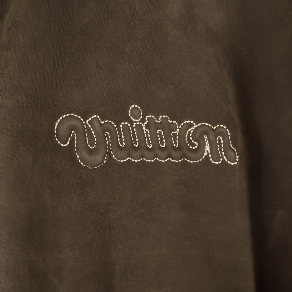 LOUIS VUITTON(ルイヴィトン) 24AW Jaqueta De Suede de Vitelo Bordada 刺繍カーフスキンスエードジャケット ブラウン 1AFPWI