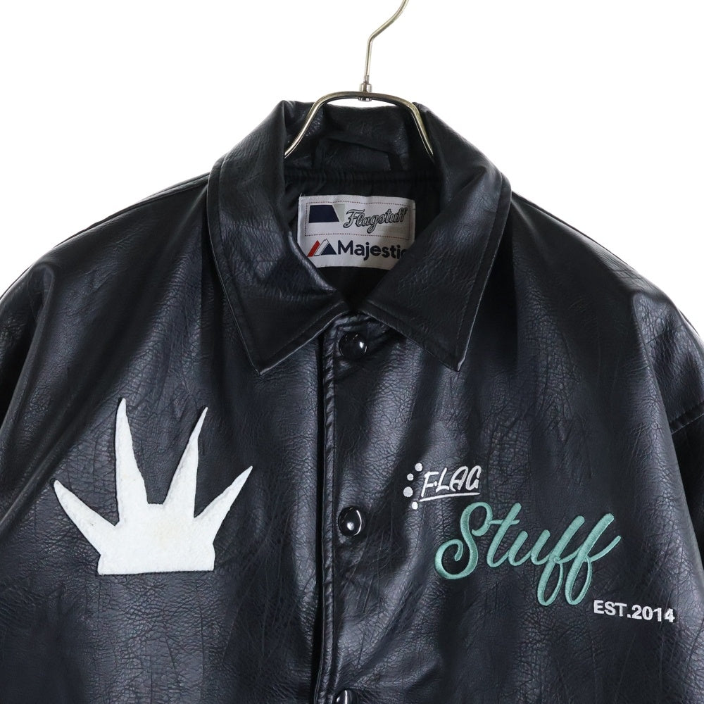 F-LAGSTUF-F(フラグスタフ) Flag Staff×Majestic ロゴ刺繍 ワッペン