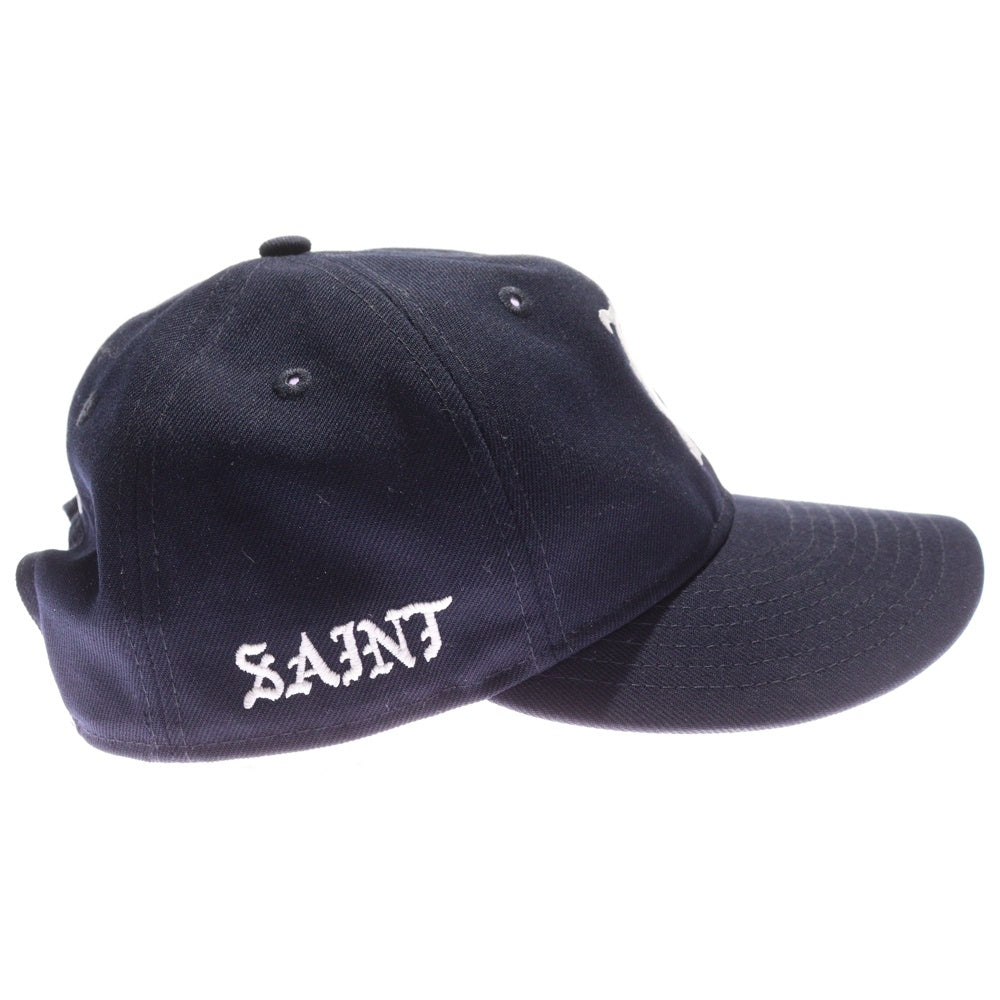 SAINT MICHAEL(セントマイケル) 24SS NE_CAP / MX ニューエラ ロゴ刺繍 ベースボールキャップ 帽子 ネイビー MX SM-YS8-0000-C58