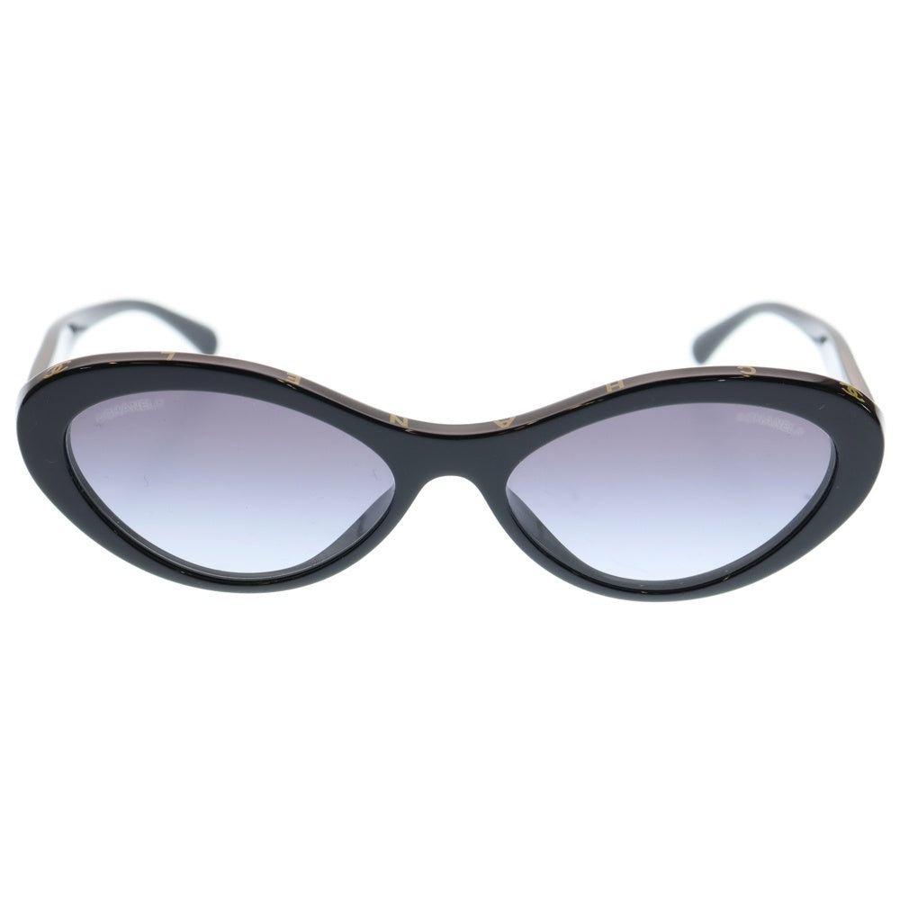 CHANEL(シャネル) ココマーク シェイプ オーバルサングラス 眼鏡 ブラック 5416-A