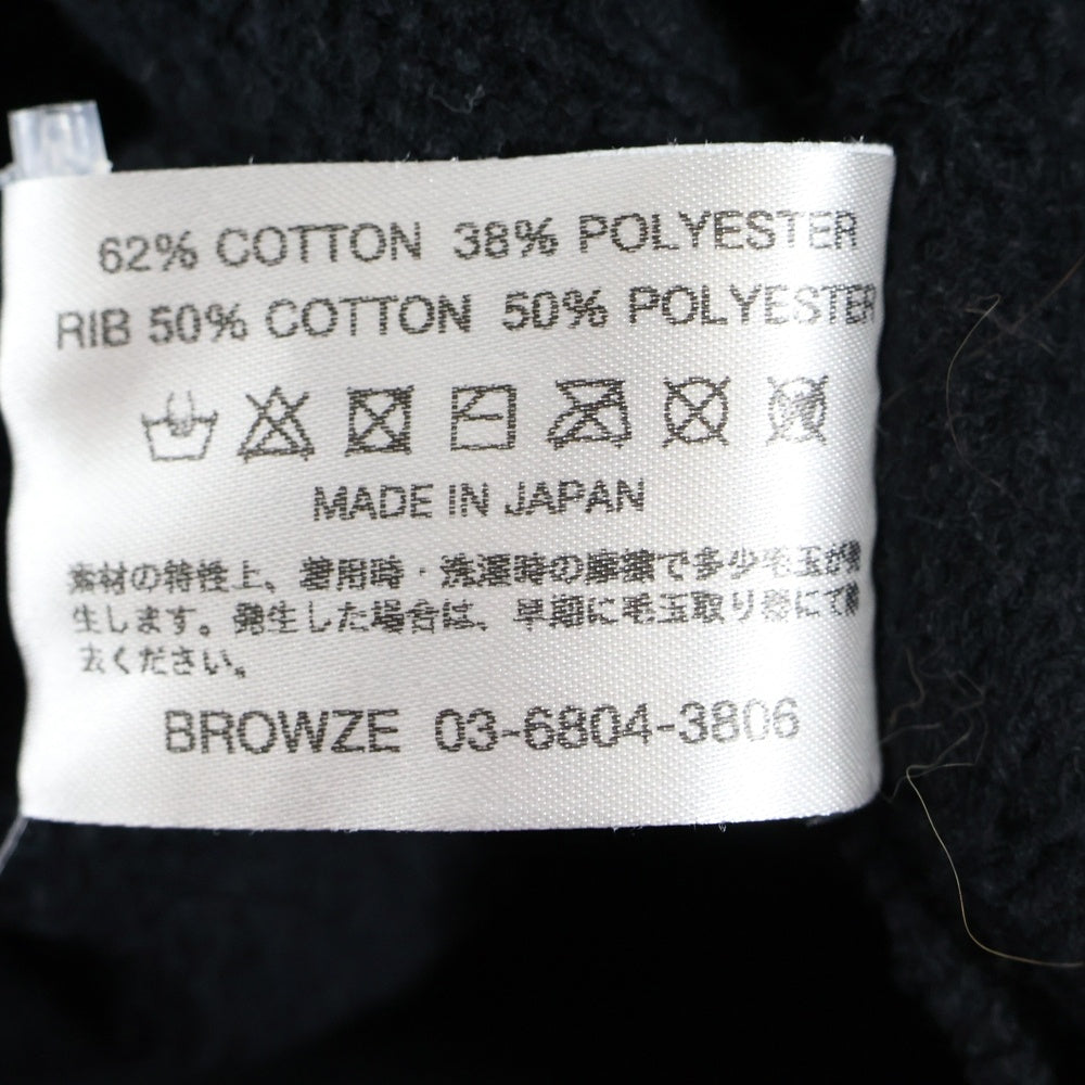 ENNOY(エンノイ) 23AW ×Netflix ネットフリックス ロゴ刺繍 プルオーバーパーカー ブラック