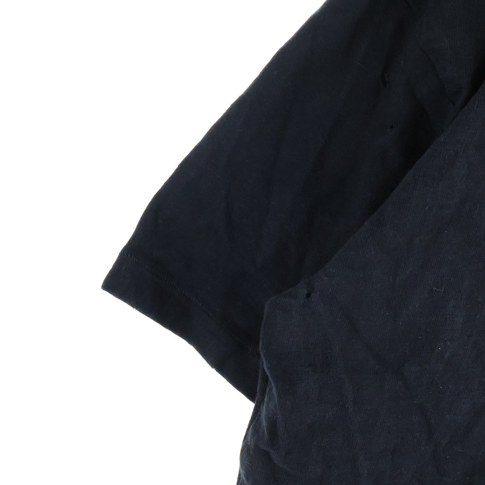 DIOR(ディオール) 23AW ダメージ加工 バックプリントロゴ コットン半袖Tシャツカットソー ホワイト 343J636A0849