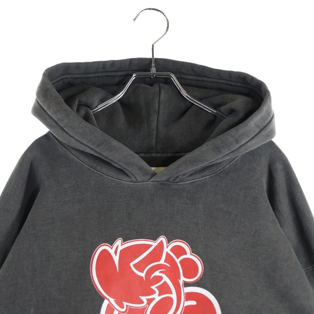 Emotionally Unavailable(エモーショナリー アンアヴェイラブル) × Coin Parking Delivery コインパーキングデリバリー フロントプリント フーディプルオーバーパーカー EU-YS1-0000-C03 ブラック