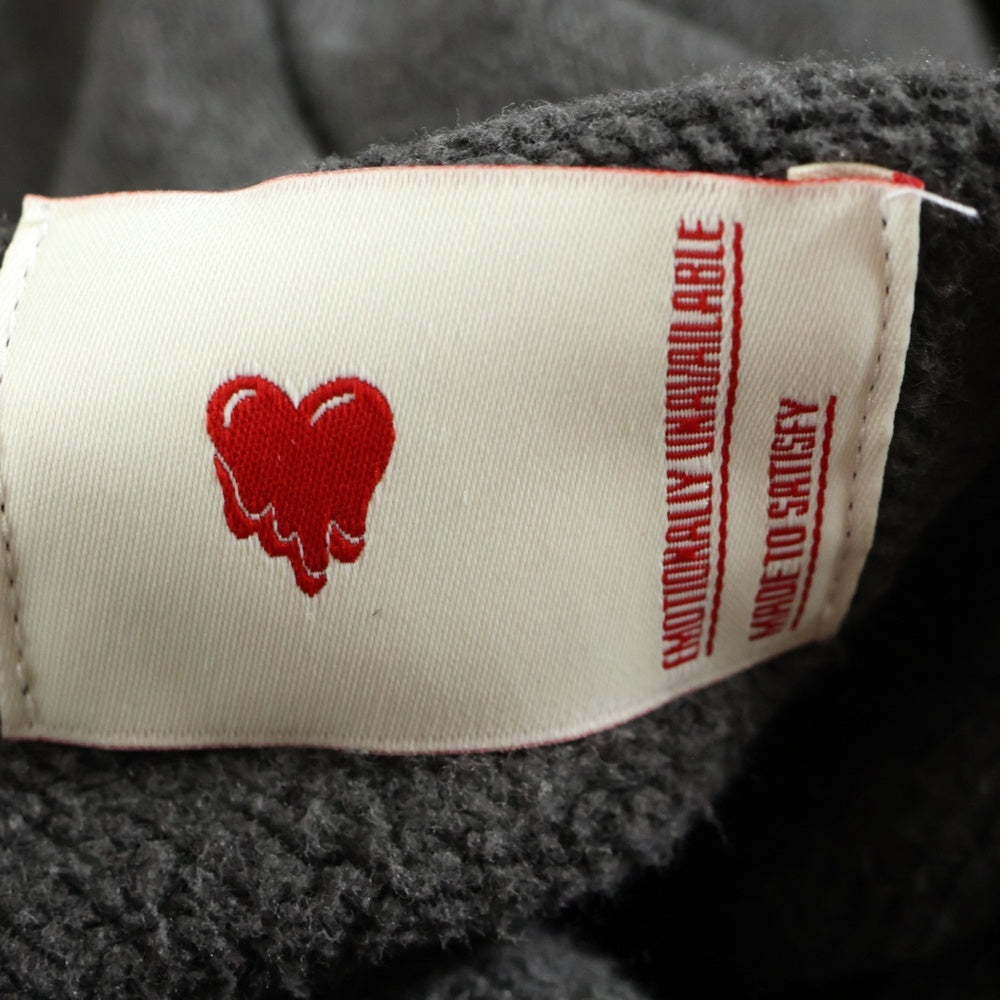 Emotionally Unavailable(エモーショナリー アンアヴェイラブル) × Coin Parking Delivery コインパーキングデリバリー フロントプリント フーディプルオーバーパーカー EU-YS1-0000-C03 ブラック