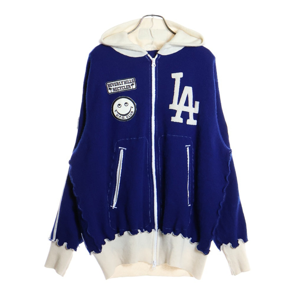 A Love Movement(ア ラブ ムーブメント) OHTANI LA 17 ジップアップ フーディ カシミアトラックジャケット ブルー