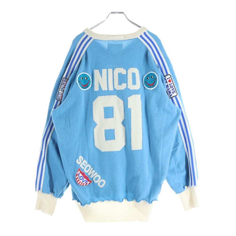 A Love Movement(ア ラブ ムーブメント) VOXXX Vネック カシミア ニットセーター ライトブルー