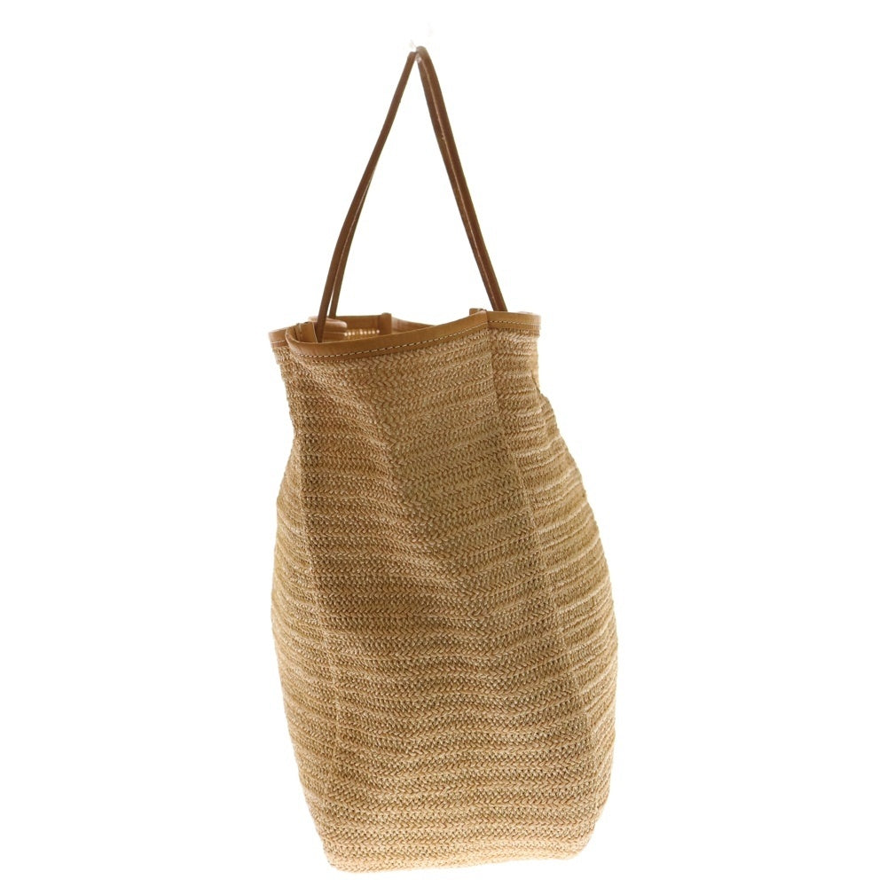 NO BRAND(ノーブランド) TOMORROW別注 AMIACALVA Classy Tote アミアカルヴァ ラフィア トートバッグ ベージュ