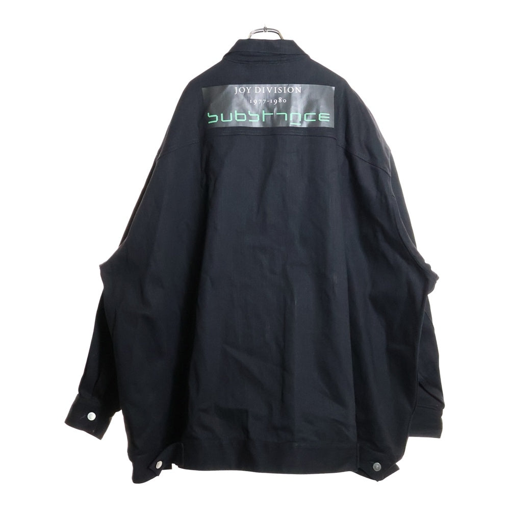 RAF SIMONS(ラフシモンズ) 21SS ARCHIVE REDUX グラフィックパッチオーバーサイズデニムシャツジャケット アーカイブレダックス ブラック A01-705-10133