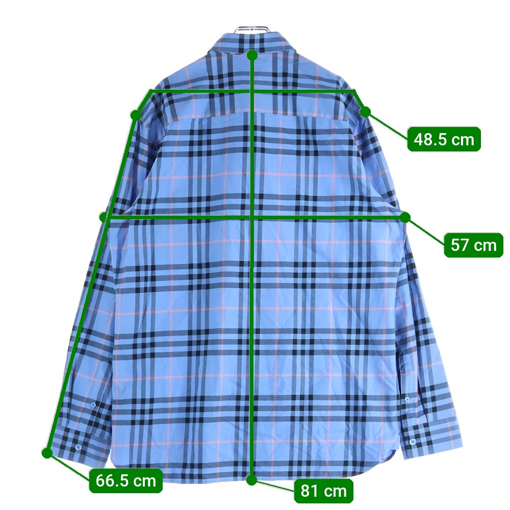 BURBERRY(バーバリー) Cotton Check Pattern Shirt チェック柄 ロング