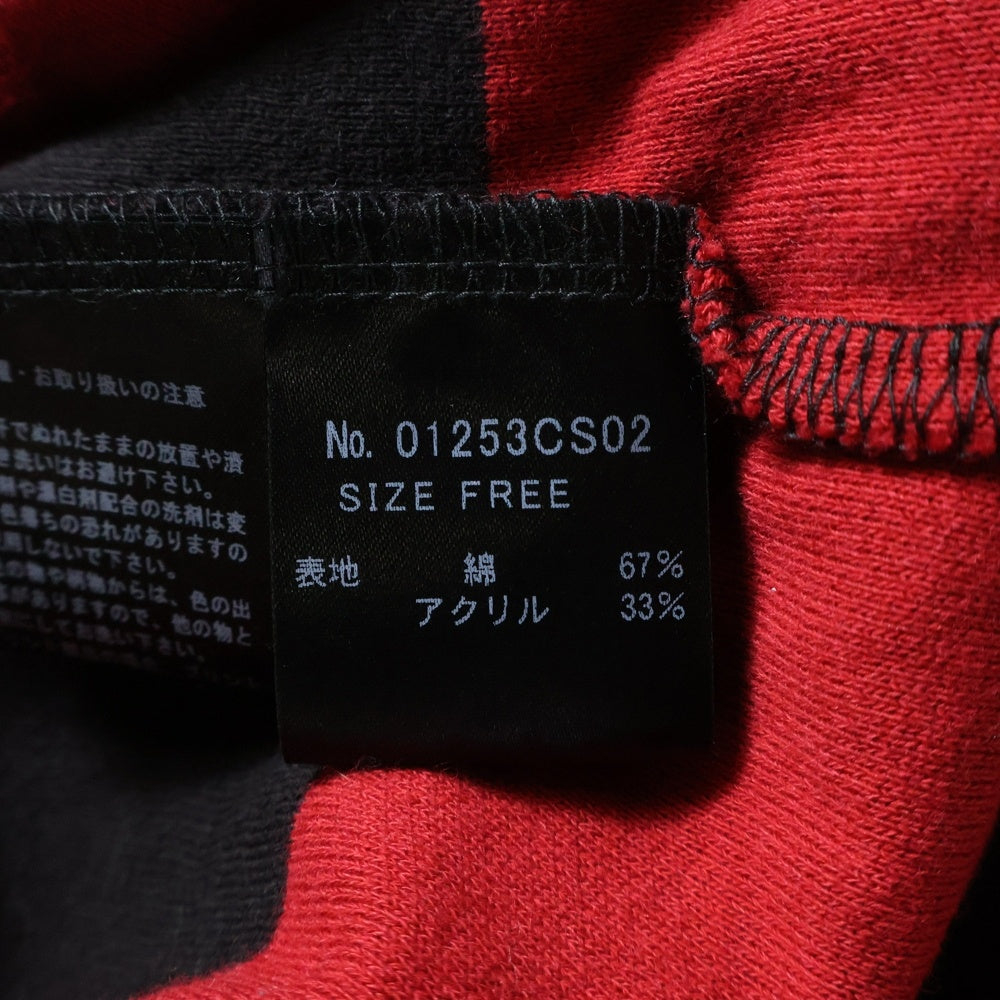 HYSTERIC GLAMOUR(ヒステリックグラマー) MAXIMUM SOUNDS マキシマム サウンズ ボーダー ニット ブラック/レッド レディース 01253CS02