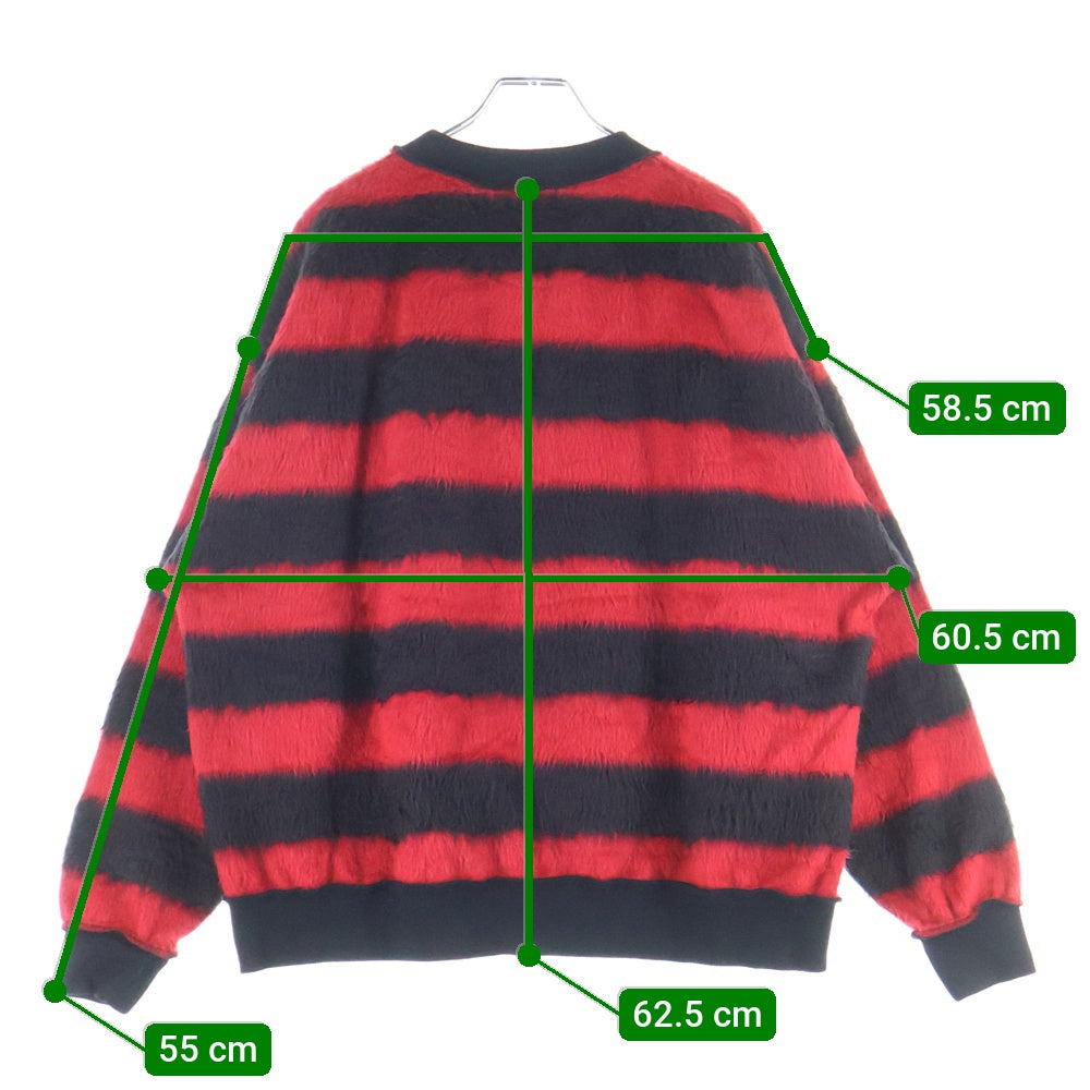 HYSTERIC GLAMOUR(ヒステリックグラマー) MAXIMUM SOUNDS マキシマム サウンズ ボーダー ニット ブラック/レッド レディース 01253CS02