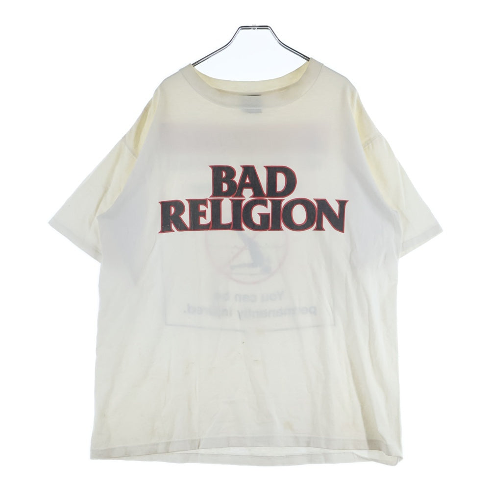 VINTAGE(ヴィンテージ) 90s GIANT コピーライト有 90s BAD RELIGION クルーネック 半袖 Tシャツ ホワイト