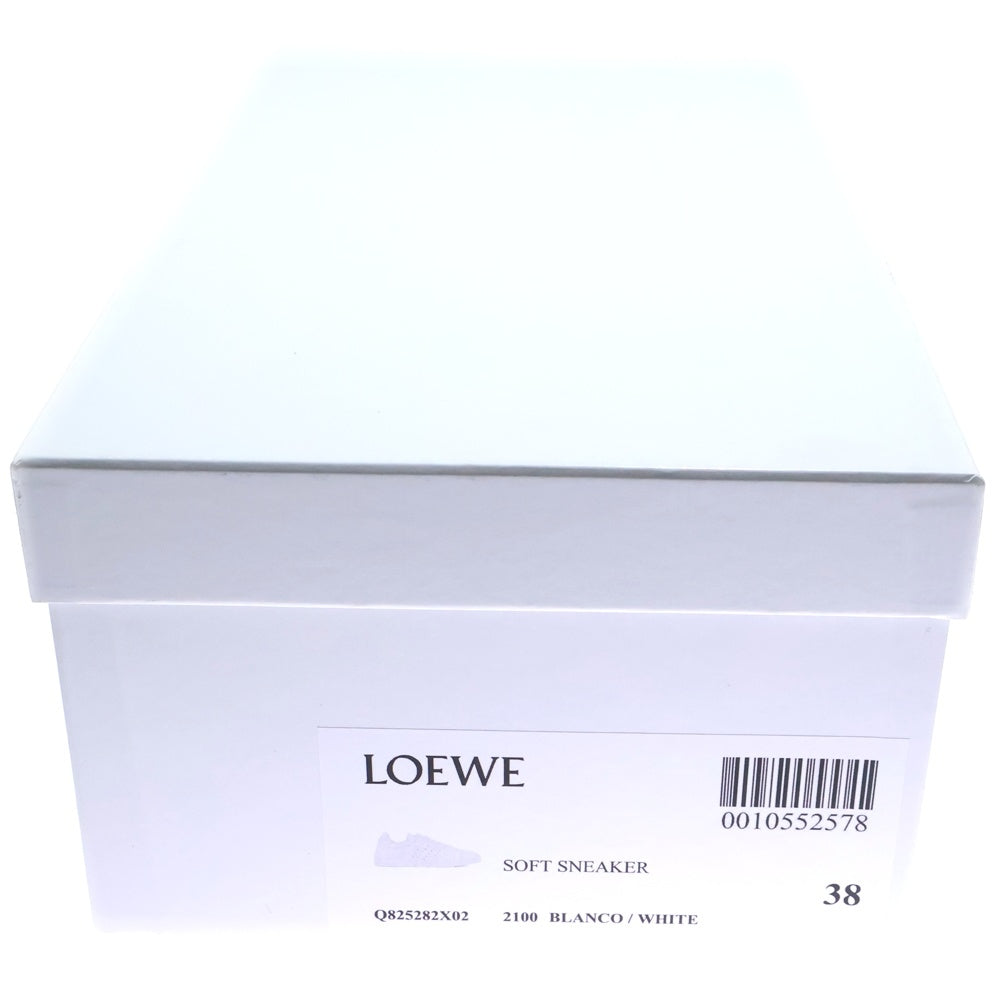 LOEWE(ロエベ) アナグラム レザー ローカットスニーカー 592403 ホワイト レディース
