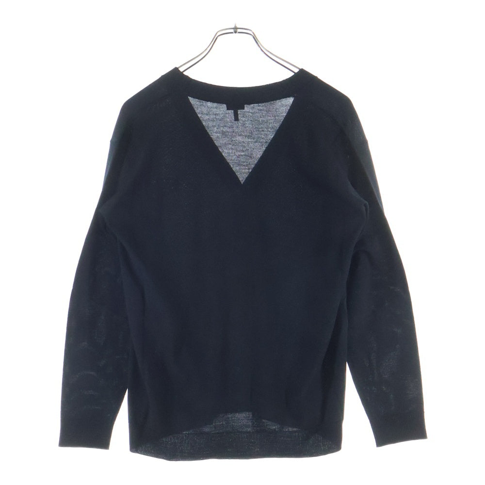 新品未使用 LOEWE アナグラムロゴ カーディガン M ブラック 黒 LOEWE(ロエベ) アナグラム刺繍 ニットカーディガン ブラック