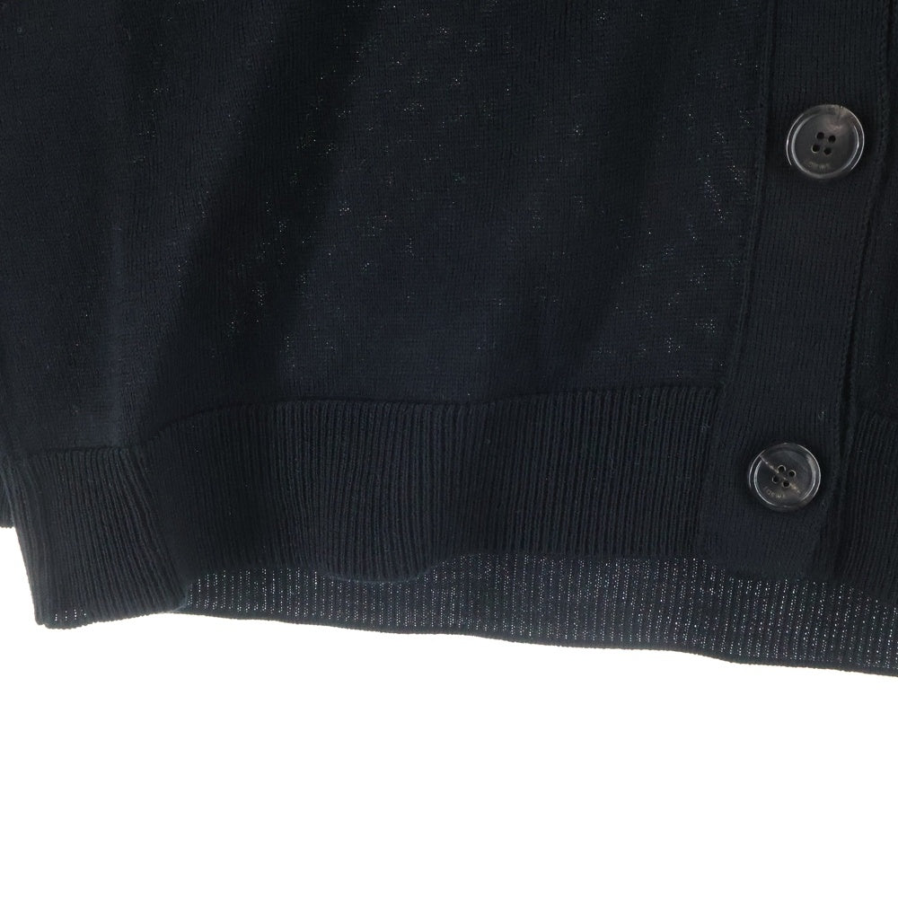 LOEWE(ロエベ) アナグラム刺繍 ニットカーディガン ブラック レディース Q825Y16K04