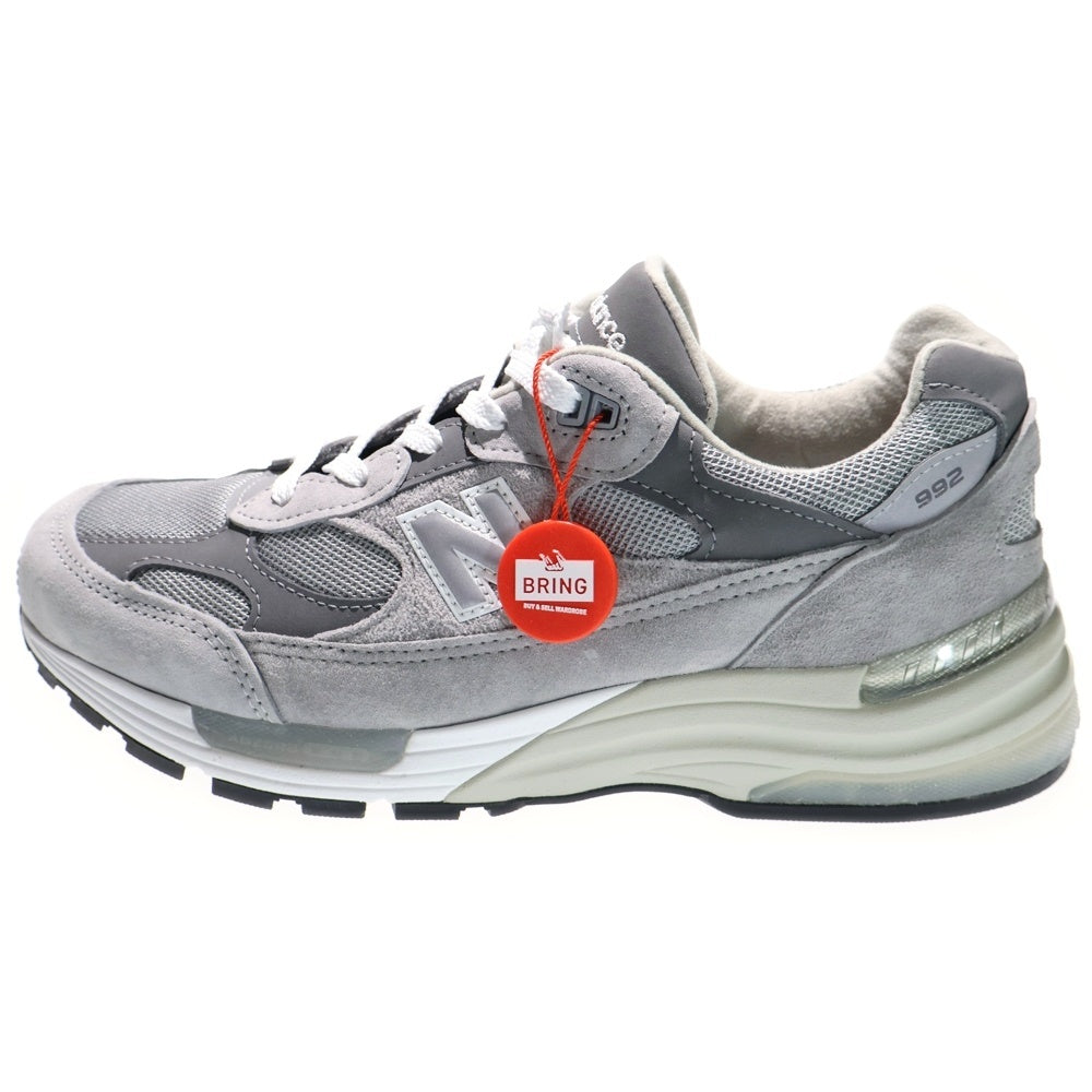 New Balance(ニューバランス) 992 スウェード ローカットスニーカー グレー U992GY US9.5/27.5cm